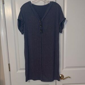 SHEIN Blue T-shirt Casual Dress